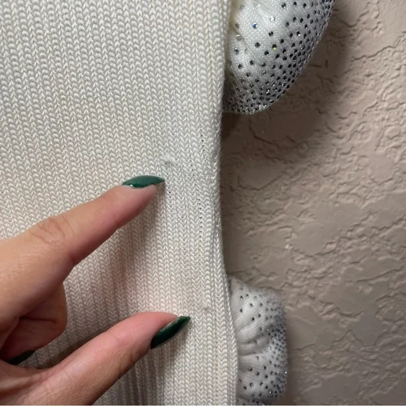 GIUSEPPE DI MORABITO | Side Cut-out Midi Skirt and Bralette in Milk White - Picture 10 of 11